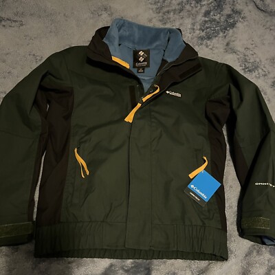 $200 COLUMBIA Mens Field ROC Bugaboo 1986 Interchange Jacket Small Green 3 in 1