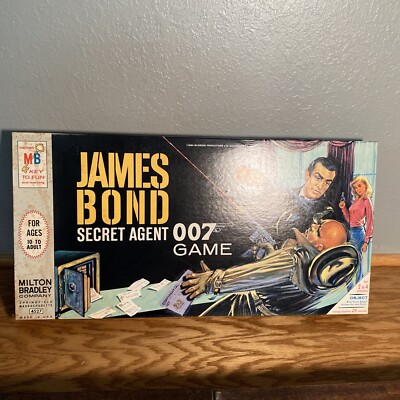 Vintage 1964 James Bond Secret Agent 007 Board Game New Never