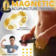 New Men's Therapeutic Magnetic Ring Adjustable Open Ring Anti-snoring Jewery