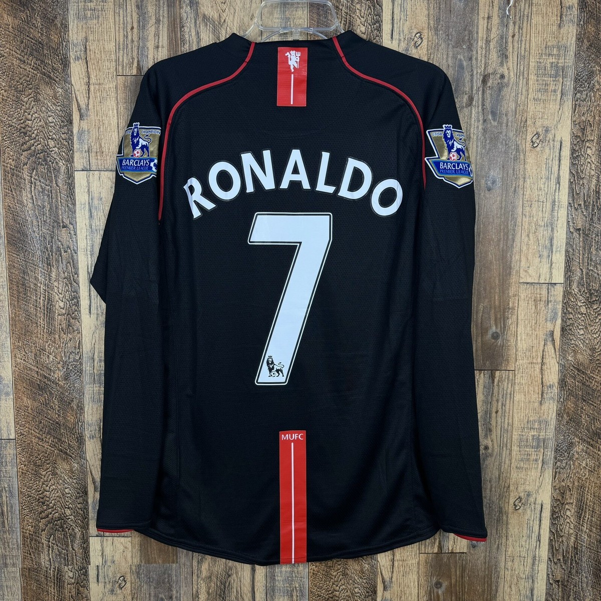 Manchester United 2007-08 Away Long Sleeve Soccer Jersey