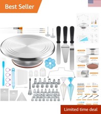Professional Grade Cake Decorating Tools Set with Durable Stainless Steel Tips