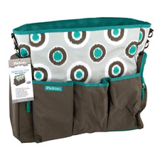 iPack Baby Diaper Bag Tote with Changing Pad New with Tag Gray Turquoise