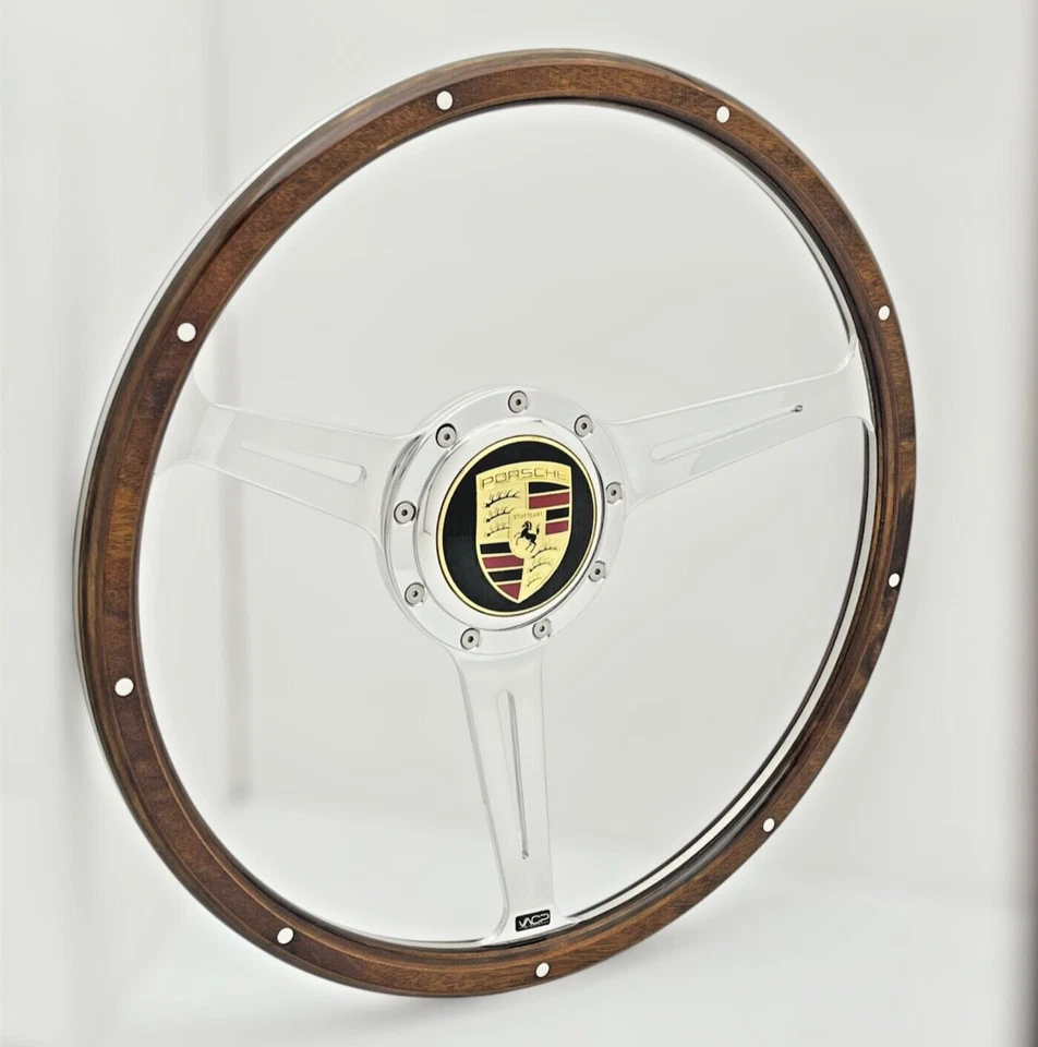 Volante de madeira 15" para 1969-76 Porsche 914 CRUISER - Imagem 3 de 3