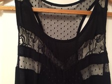 urban outfitters Black Dress With Lace Detail Size S