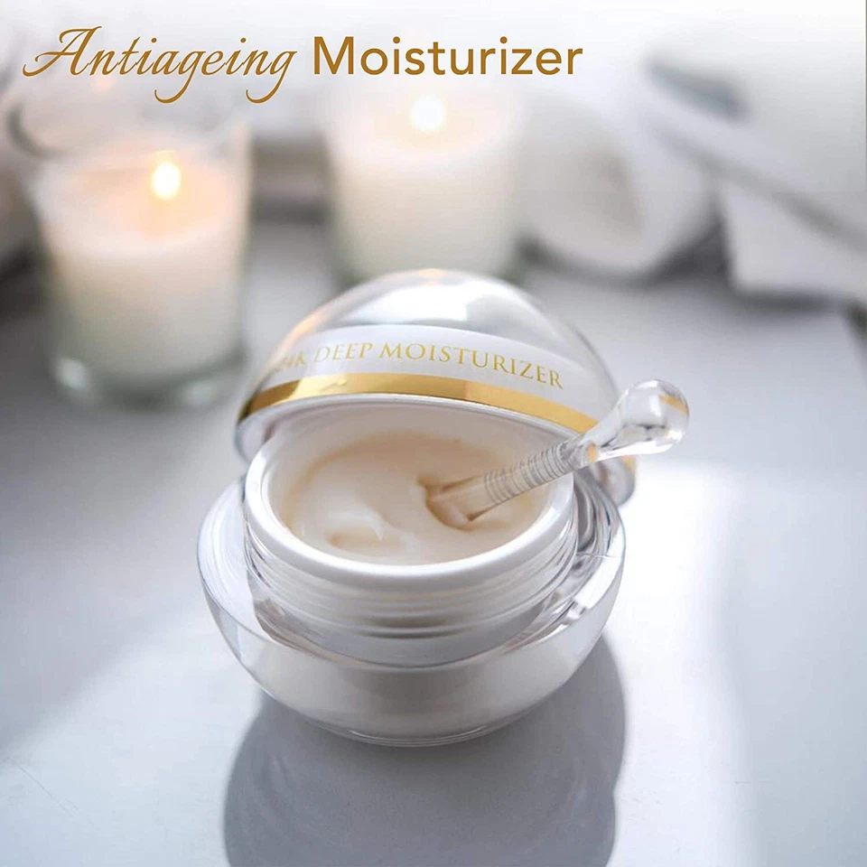 Orogold 24K Deep Day Cream for Face - White Gold Anti Aging Moisturizer - 1.5 oz - Image 2 of 4