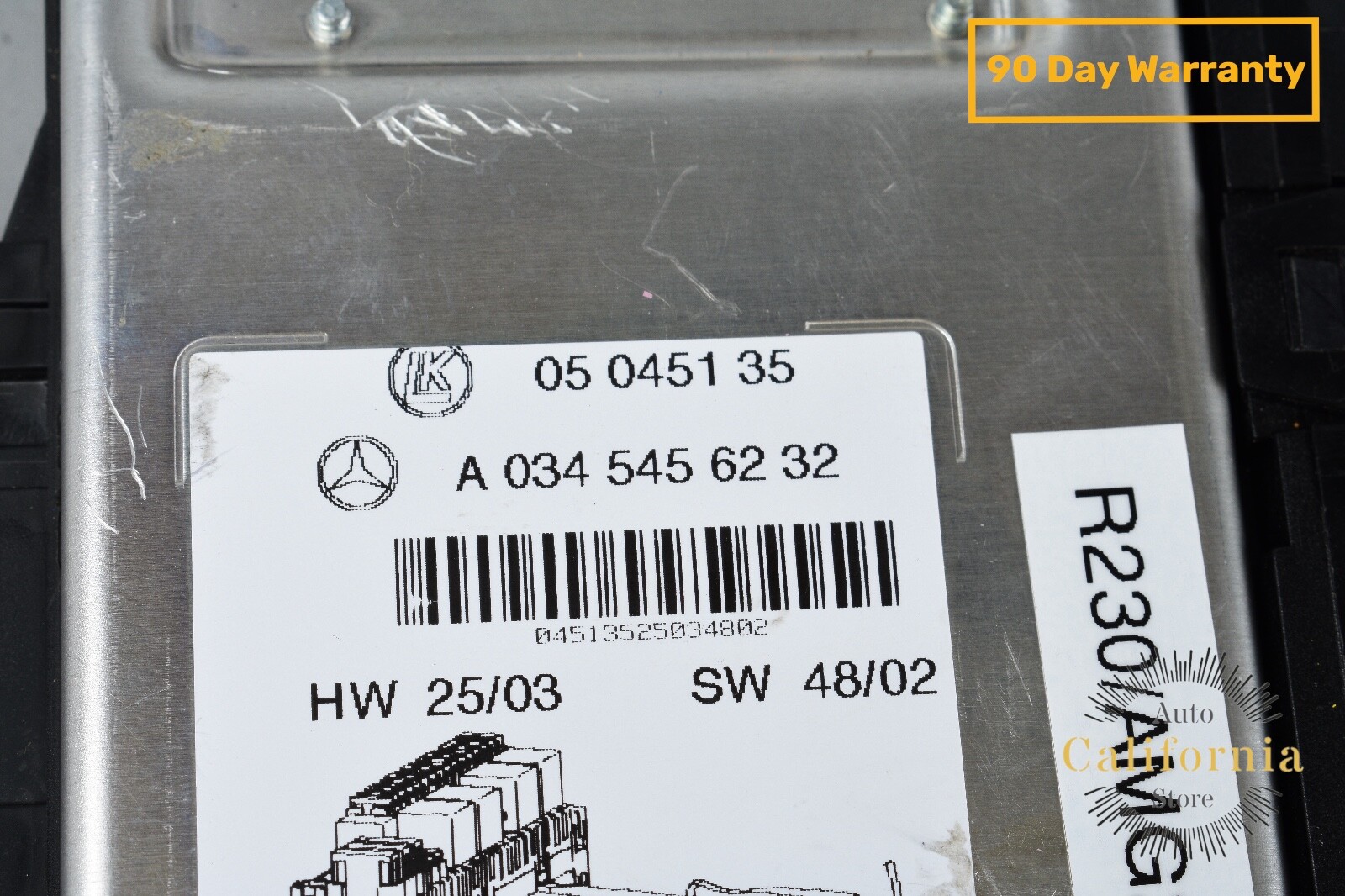 03-12 Mercedes R230 SL500 SL550 SL55 AMG Rear SAM Fuse Box Relay Module ECU OEM