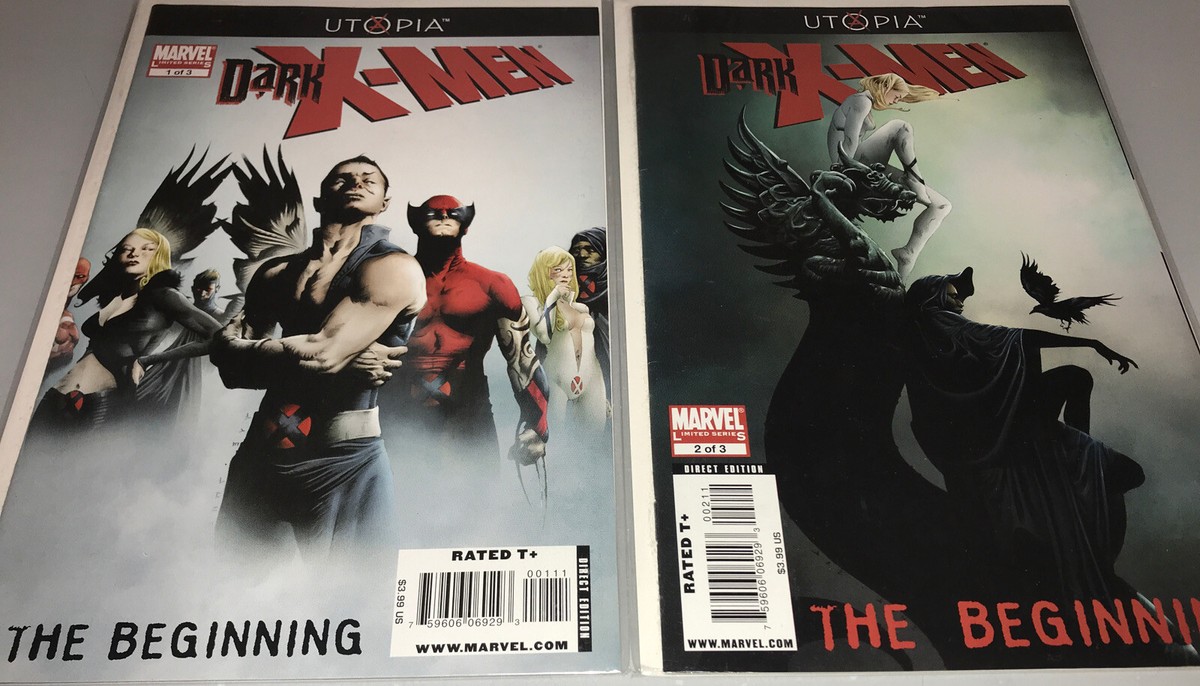 X-MEN DARK #1,2 (-9.4) UTOPIA/THE BEGINNING/Marvel Comics Mini