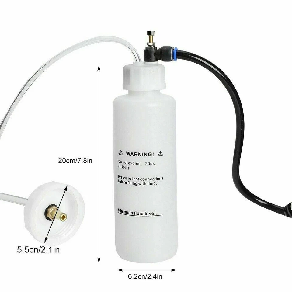 Autojack BB500ML Brake Clutch Bleeder Kit Air Pressure ABS One Man 500ml - Image 4 of 4