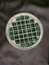 Vintage DAZEY Manufacturing Flower Holder Frog No. 1 Green Heavy Metal Cage USA