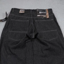 Baggy Jeans Mens 38 Black Y2K Grunge Skater 10 Leg Opening Pipes Southpole VTG