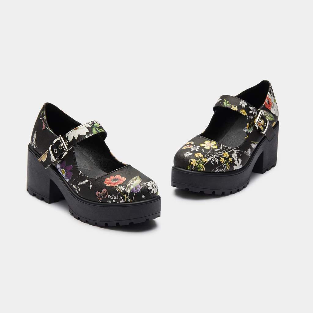 Tira Mary Janes 'Floral Edition' Koi Footwear Alternative Shoes Vintage  Goth | eBay