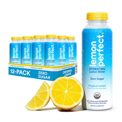 Lemon Perfect Original Lemon, Hydrating Flavored Lemon Water, Zero Sugar, and fl