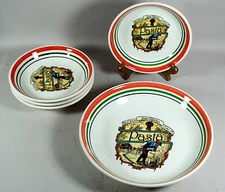 Tre Ci for HiMARK San Remo Large Pasta Serving + 4 Individual Bowls Italy