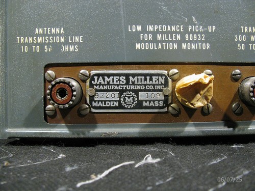 James Millen Transmatch Junior Type 92201 Antenna Tuner - Zdjęcie 11 z 21