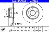 Bremsscheibe Nissan T. Almera/Primera 1.6-2.2 DI 00-07