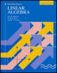 Introduction to Linear Algebra By Lee W. Johnson,R. Dean Riess,J