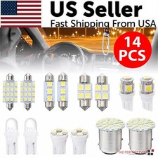 14pcs T10 36mm Led Interior Car Accessories Kit Map Dome License Plate Lights