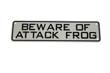Beware of Attack Frog Reptile Lizard Sign Iguana Bearded Dragon Snake Gift Gecko