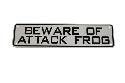 Beware of Attack Frog Reptile Lizard Sign Iguana Bearded Dragon Snake Gift Gecko
