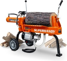 SuperHandy Log Splitter Portable Electric Bucher Gear Pump
