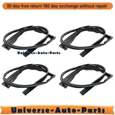 4 PCS Door Glass Run Channel Weather Window Seal For 03-08 Toyota Corolla Matrix