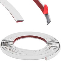 Zierleiste 16Mm X 5M | Grau Weiß | Flexibel Selbstklebend | Kontur Leiste