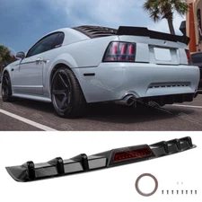 For Ford Mustang 1999-2004 Gloss Black Rear Bumper Diffuser Splitter Spoiler Lip