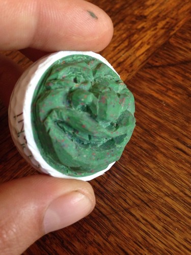 Green Ogre Golf Ball Carving - Picture 3 of 7