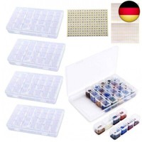 Saibangzi 4 Pcs Diamond Painting Aufbewahrungsbox , Kunststoff Dosen Diamant