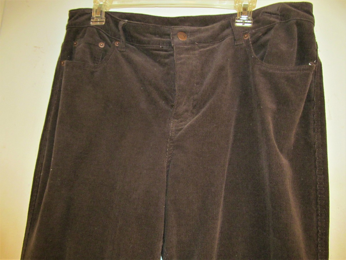 Jean En Velours Côtelé (corduroy) Marron Lane Bryant - Taille Plus 14W, Neuf Avec étiquettes
