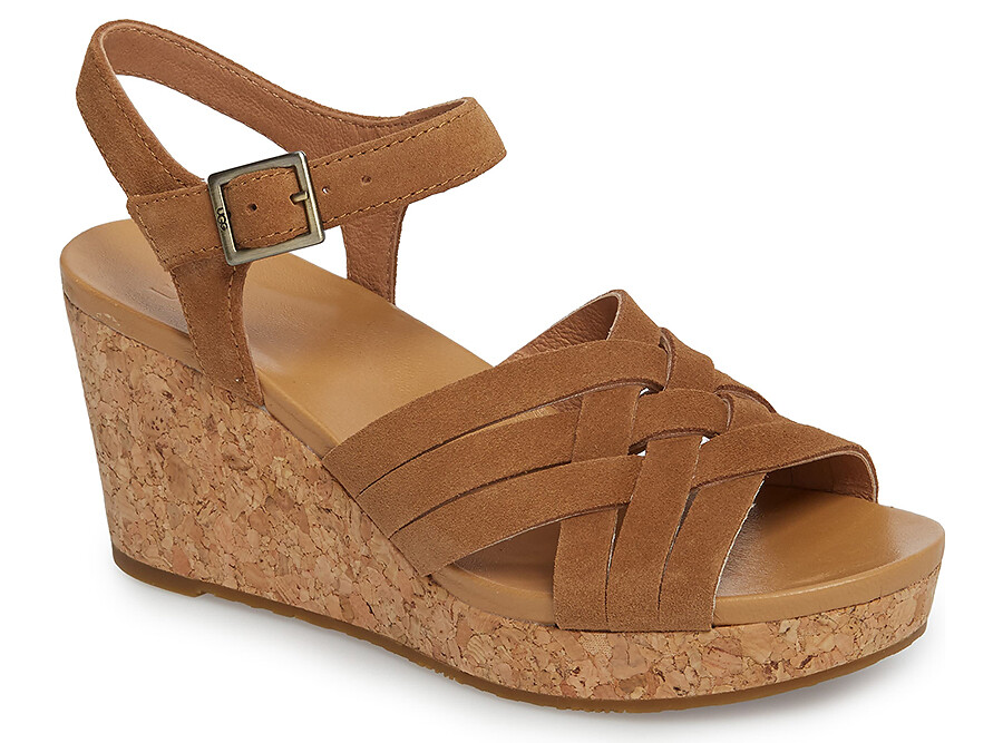 New UGG Uma Wedge Leather Sandal Women Shoes Sz 10 chstn | eBay New UGG Uma Wedge Leather Sandal Women Shoes Sz 10 chstn | eBay