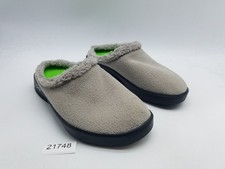 Oofos Oocoozie Mule Men's Size 11 Comfort Recovery Slip On Shoes Beige Sherpa