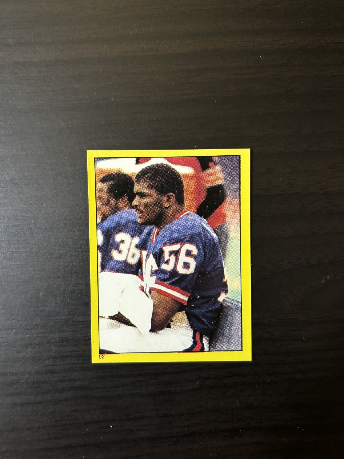 Lawrence Taylor 1982 Topps Stickers Rookie #92 RC New York Giants Hall of Fame