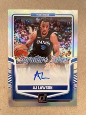 2024-25 Donruss #SS AJL AJ Lawson Signature Series Rookie Auto Mavericks