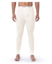 FRUIT of the LOOM Men s Size L Thermal Waffle Pants Underwear Bottoms Natural