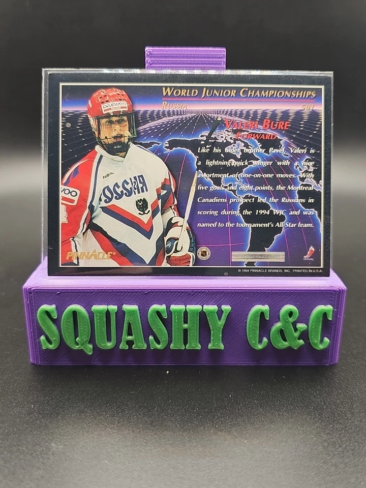 1993-94 Pinnacle - World Junior Championships Valeri Bure #501 (RC) - Image 2 of 2