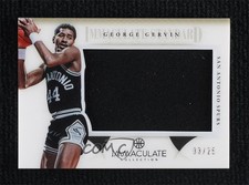2012-13 Panini Immaculate Standard Materials 3/25 George Gervin #IS-GG HOF n8q