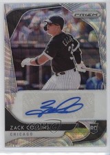 2020 Panini Prizm Rookie Blue Wave Prizm 25/50 Zack Collins #RA-ZC Auto RC 10ou