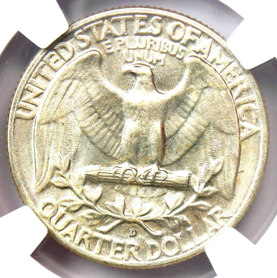 1955-D Washington Quarter 25C - Certified NGC MS67 (Gem BU UNC) - $2,500 Value - Image 4 of 4