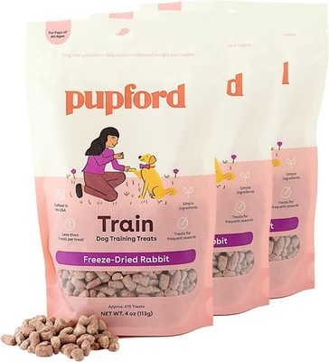 Pupford Freeze Dried Training Treats for Dogs & 4 Ounce (Pack of 3), Brown 
