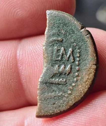 XS- NEMAUSUS NÎMES AUGUSTE et AGRIPPA  HALF  As  COL NEM Crocodile