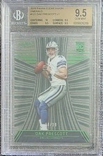 2016 Clear Vision Dak Prescott Emerald /19 BGS 9.5