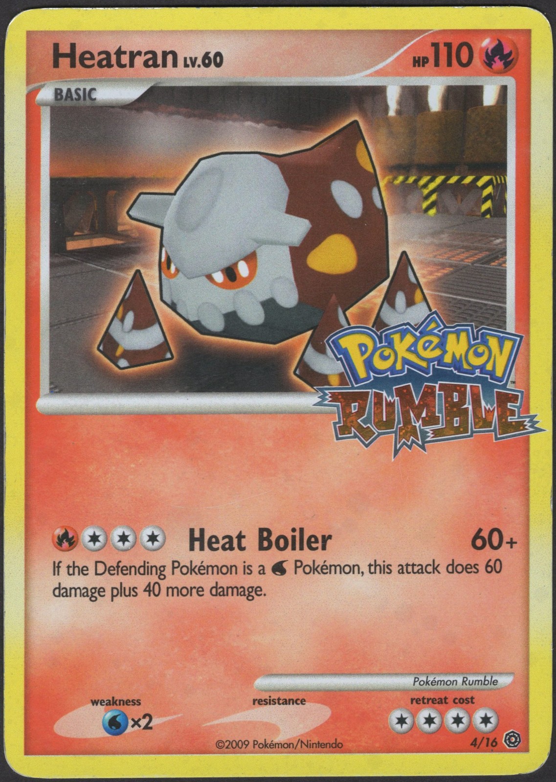 Heatran 4 Promo Rumble Pokemon EN Heavily Played