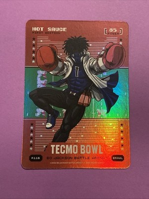 2026 Bo Jackson Battle Arena Tecmo Bowl HOT SAUCE Battlefoil BRAWL Sauce GARDNER
