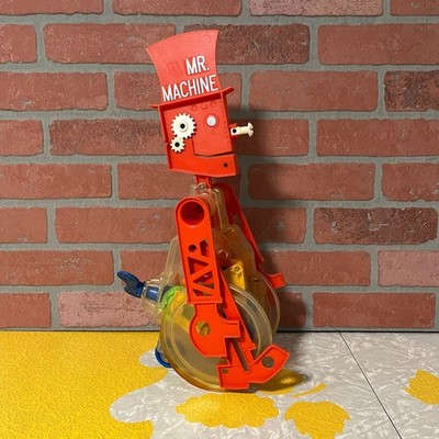 Vintage Ideal Mr. Machine Wind Up Robot Toy Working Motion And Sound 1970s Fun