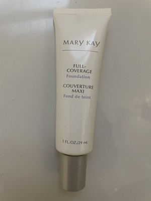 New No Box Mary Kay Full Coverage Foundation Ivory 202 Grey Cap