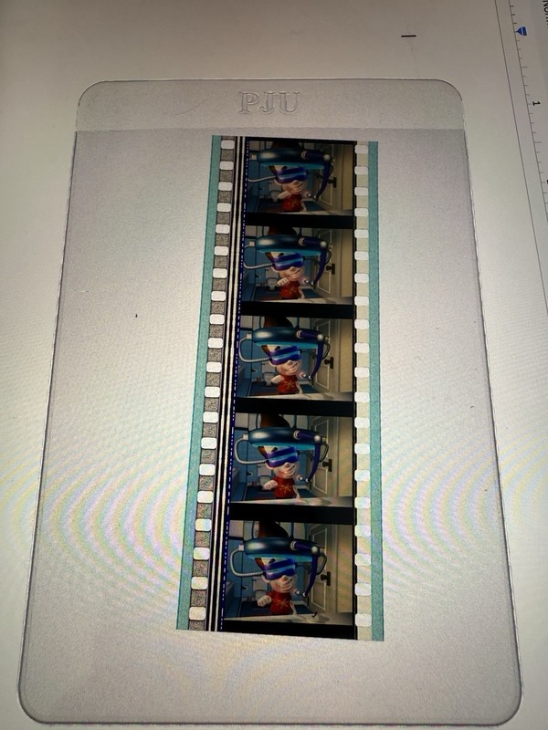 Jimmy Neutron 35mm Film Cell VR Headset Scene Nickelodeon Movie Strip Rare