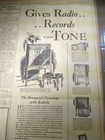 DEC 16, 1928 NEWSPAPER PAGE #2107- BRUNSWICK PANATROPE RADIO WITH RADIOLA — photo 2
