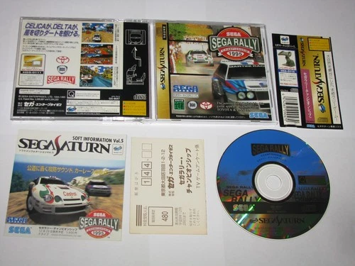 Sega Rally Championship Sega Saturn Japan import +obi reg card flyer US Seller