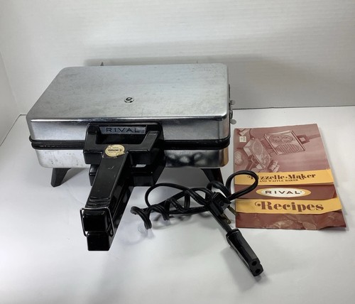 Rival Teflon II Pizzelle Cookie Maker Waffle 95/2 1000W with Instructions Tested